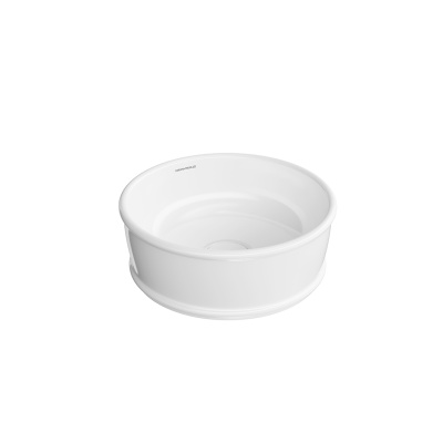 Раковина Circo/Чирко накладная 36, белая глянцевая