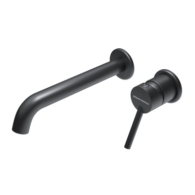 Смеситель для раковины XPro/Икс-Про настенный с внутренней частью, матовый черный Смеситель для раковины XPro/Икс-Про настенный с внутренней частью, матовый черный