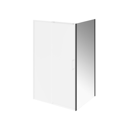 Душевая боковая панель Lindo/Линдо, 100х195, матовый черный