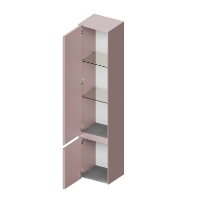 Пенал Cubo/Кубо подвесной левый 165, мальва матовый