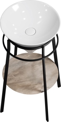 Металлическая структура Cono/Коно напольная 44, черная матовая Металлическая структура Cono/Коно напольная 44, черная матовая