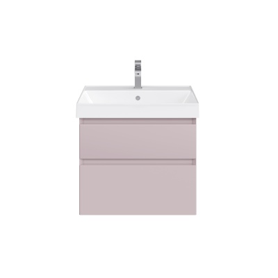 Тумба Cubo/Кубо подвесная с ящиками 60, мальва матовая