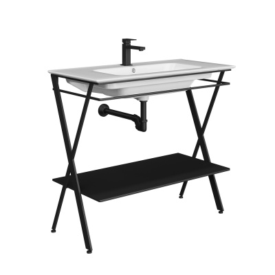 Металлическая структура Piano Next/Пиано Некст напольная 95, черная матовая Металлическая структура Piano Next/Пиано Некст напольная 95, черная матовая