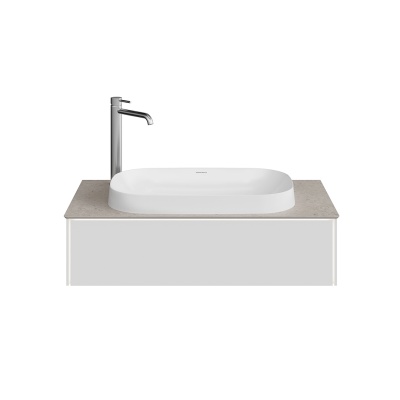 Тумба Magica/Маджика подвесная 90, 1 ящик, утренний серый матовый                      