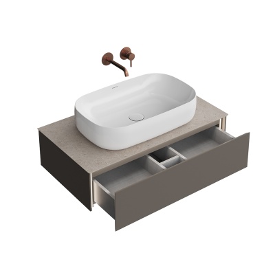 Тумба Magica/Маджика подвесная 90, 1 ящик, вечерний серый матовый                         