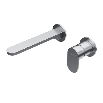 Смеситель для раковины SIARA настенный, с внутренней частью, нержавеющая сталь