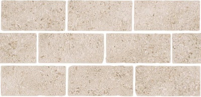 Бордюр Роверелла бежевый мозаичный 34,5x14,7x0,9