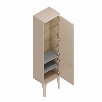 Пенал Pompei/Помпеи напольный\подвесной 150, камео бежевый глянцевый