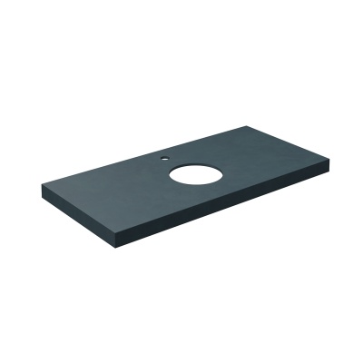 Столешница из керамогранита Про Чементо 100x48, синяя тёмная матовая