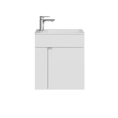 Тумба Lato/Лато подвесная 50 с дверцей, белый глянцевый