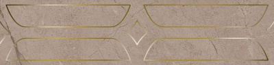 Бордюр Ифран бежевый светлый глянцевый обрезной 60x14,5x0,9