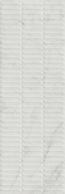 Тубкаль белый глянцевый структура обрезной 30x89,5x1,05