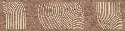Бордюр Руссильон коричневый матовый обрезной 30x7,2x0,9