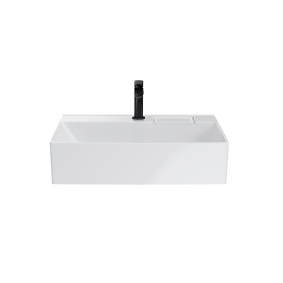 Раковина Logica/Лоджика мебельная с одним отверстием 60, белая глянцевая