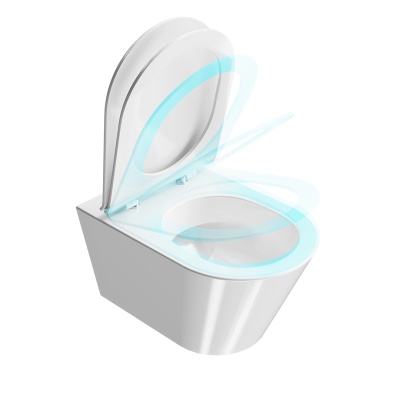 Сиденье Plaza Modern/Плаза Модерн для подвесного унитаза, белое глянцевое