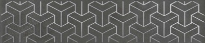 Бордюр Ломбардиа антрацит матовый 25x5,4x0,8