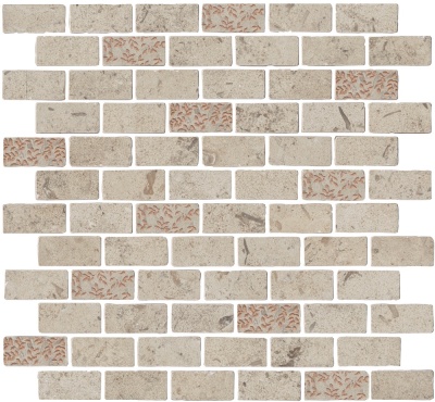 Декор Про Лаймстоун Антика 2 мозаичный бежевый матовый 32x30x0,9