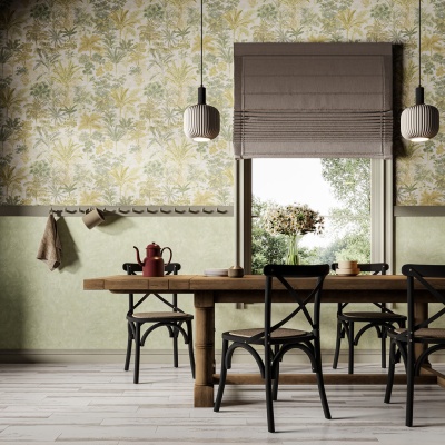 Обои виниловые Оазис мотив, зелёный