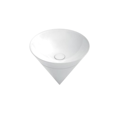Раковина Cono/Коно встраиваемая сверху 44, белая глянцевая Раковина Cono/Коно встраиваемая сверху 44, белая глянцевая