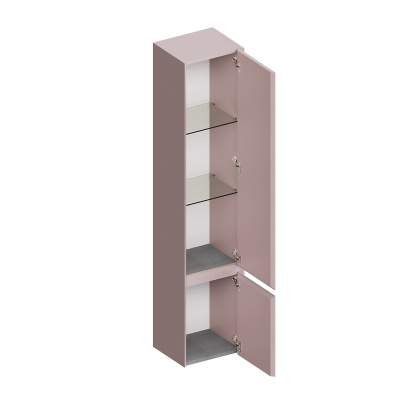 Пенал CUBO подвесной правый 165, мальва матовый Пенал CUBO подвесной правый 165, мальва матовый