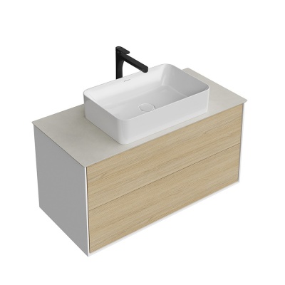 Тумба Plaza Modern/Плаза Модерн подвесная 100, нажимное открывание, 2 ящика, дуб виченца Тумба Plaza Modern/Плаза Модерн подвесная 100, нажимное открывание, 2 ящика, дуб виченца