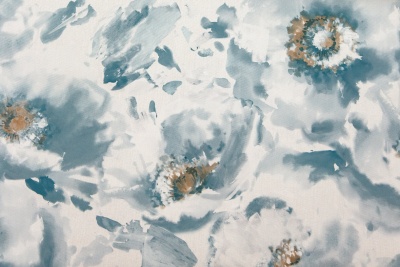 Обои виниловые на флизелиновой основе Легато мотив, голубой Обои виниловые на флизелиновой основе Легато мотив, голубой