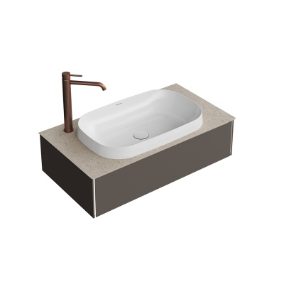 Тумба Magica/Маджика подвесная 90, 1 ящик, вечерний серый матовый                         