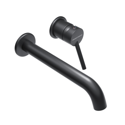 Смеситель для раковины XPro/Икс-Про настенный с внутренней частью, матовый черный Смеситель для раковины XPro/Икс-Про настенный с внутренней частью, матовый черный