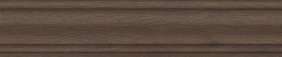 Плинтус Тровазо коричневый тёмный матовый 39,8x8x1,55