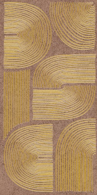 Декор Руссильон коричневый матовый обрезной 30x60x0,9