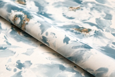 Обои виниловые на флизелиновой основе Легато мотив, голубой Обои виниловые на флизелиновой основе Легато мотив, голубой