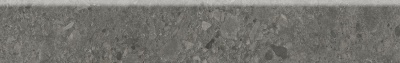 Плинтус Чеппо ди Гре антрацит матовый обрезной 60x9,5x0,9