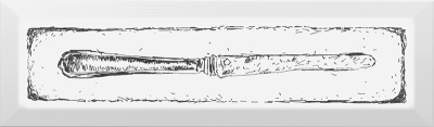 Декор Knife чёрный матовый 8,5x28,5x0,92