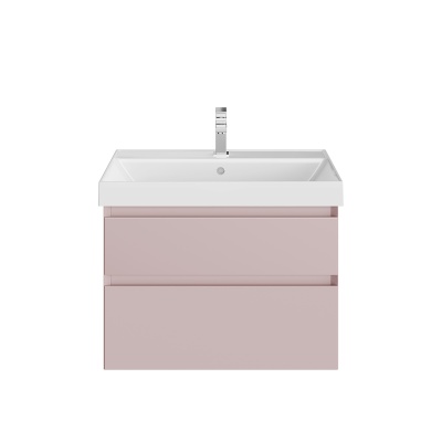 Тумба Cubo/Кубо подвесная с ящиками 70, мальва матовая