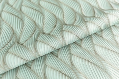 Обои виниловые Трессаж мотив, зеленый