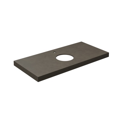 Столешница из керамогранита Про Чементо 100x48, коричневая матовая Столешница из керамогранита Про Чементо 100x48, коричневая матовая