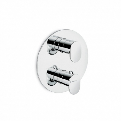 Встраиваемый термостатический смеситель для душа Ole/Оле с регулировкой температуры, хром Встраиваемый термостатический смеситель для душа Ole/Оле с регулировкой температуры, хром