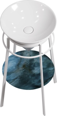 Металлическая структура Cono/Коно напольная 44, белая матовая Металлическая структура Cono/Коно напольная 44, белая матовая