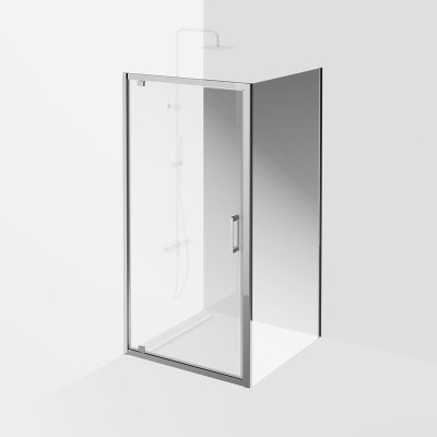 Душевая боковая панель Vetro/Ветро, 100х195, хром