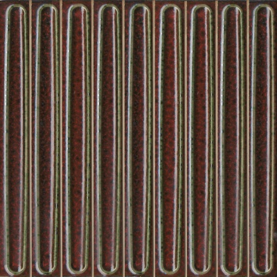 Декор чипсет Далия красный тёмный глянцевый 20x20x0,95