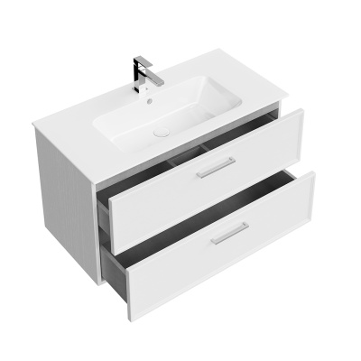 Тумба Piano Classic/Пиано Классик подвесная 95 см, 2 ящика, ясень белый матовый Тумба Piano Classic/Пиано Классик подвесная 95 см, 2 ящика, ясень белый матовый