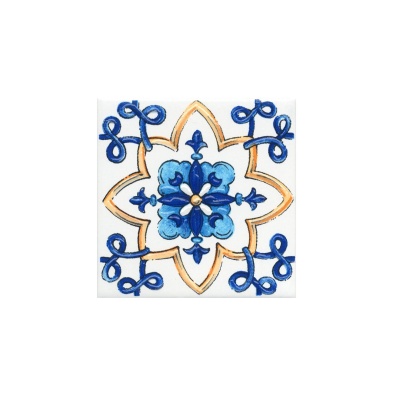 Керамическая вставка 9,9x9,9x0,7 Капри майолика глянцевый