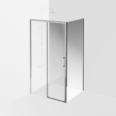 Душевая дверь Vetro/Ветро, раздвижная, 110х195, хром