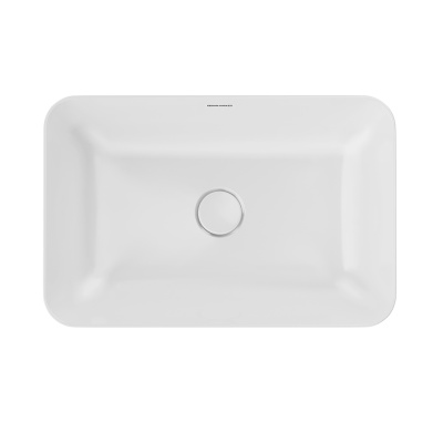 Раковина Plaza/Плаза накладная 55, прямоугольная, белая глянцевая Раковина Plaza/Плаза накладная 55, прямоугольная, белая глянцевая