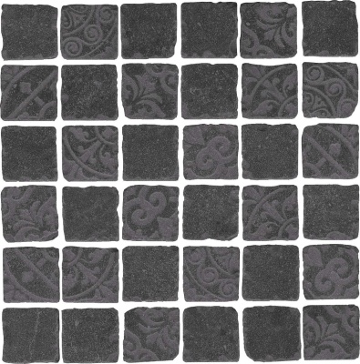 Декор Про Фьюче черный мозаичный 30x30x0,9