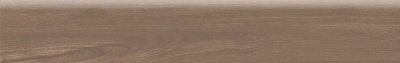 Плинтус Альберони коричневый матовый обрезной 60x9,5x0,9
