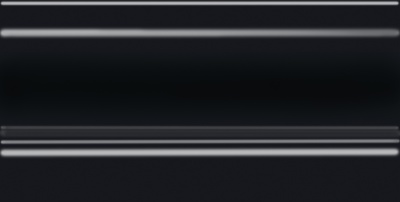 Плинтус Альвао черный матовый 20x10x1,3