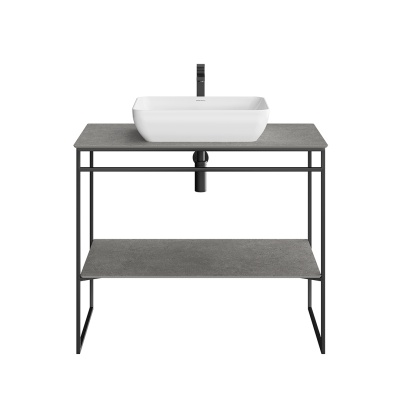 Металлическая структура Plaza Next/Плаза Некст напольная 100, черная матовая