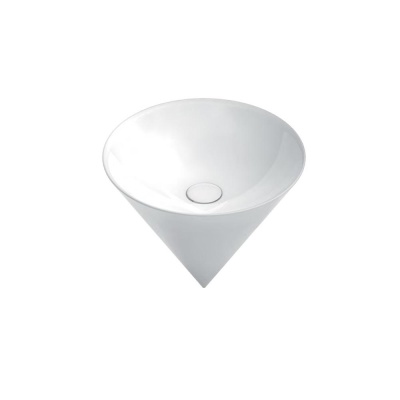 Раковина Cono/Коно подвесная 44, белая глянцевая