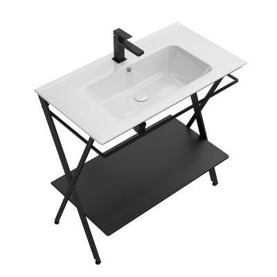 Металлическая структура Piano Next/Пиано Некст напольная 85, черная матовая